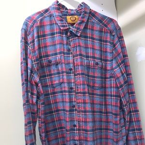 Navy and Red a Flannel from Urban Outfitters